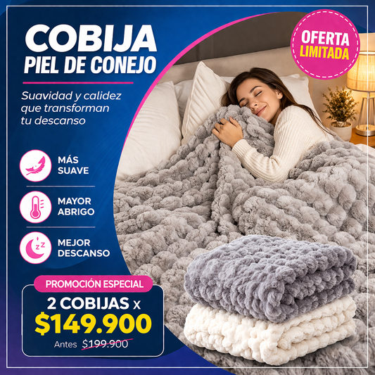 Cobija Estilo Piel de Conejo