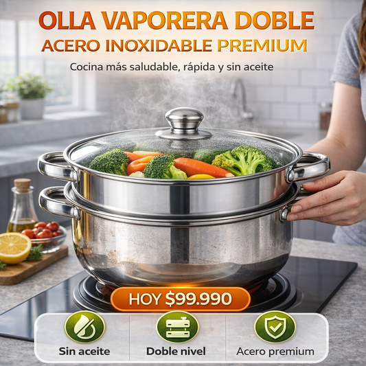 Olla Vaporera Doble
