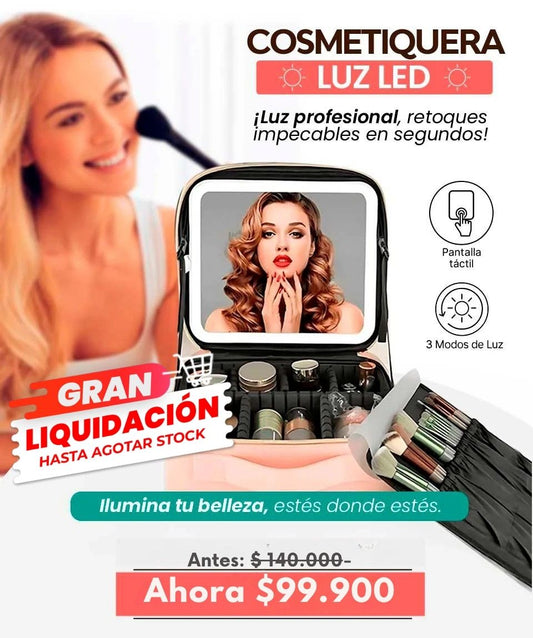 Cosmetiquera luz led